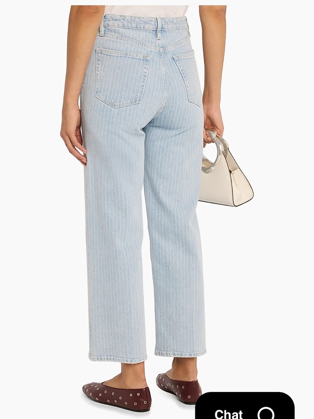 FRAME Denim Wide Pin Stripe Wide Leg Size 27 - Picture 2 of 10
